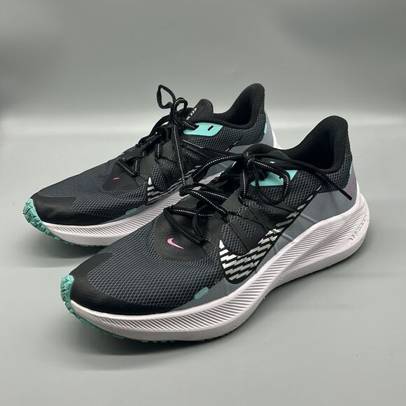 Nike Wmns Zoom Winflo 7 Shield - Obsidian Mist / Chrome Size 10.5 - Picture 2 of 7